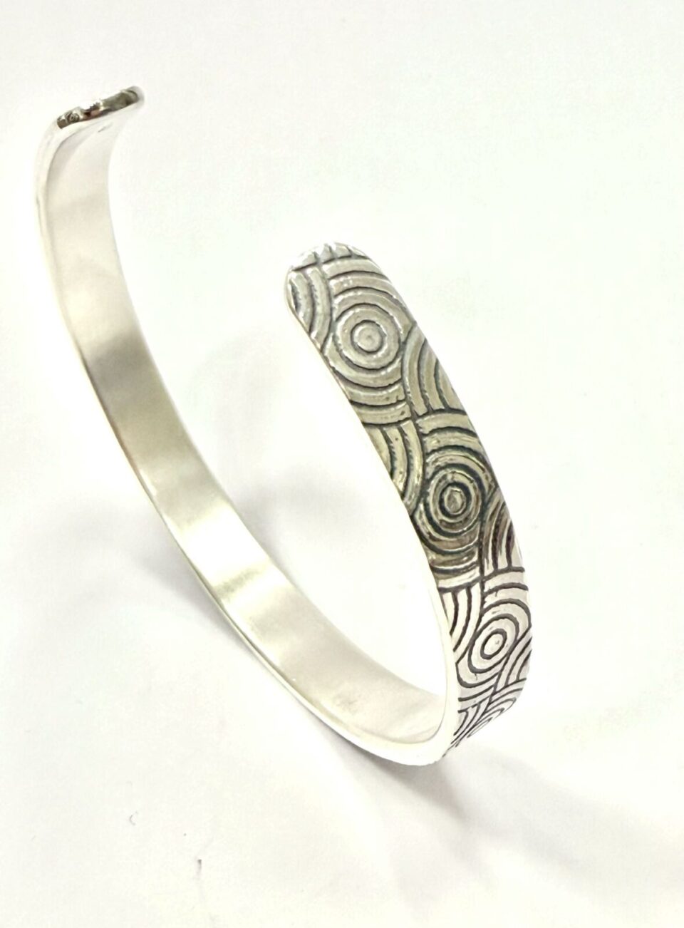Pulsera de Plata 925 Ajustable Texturizada